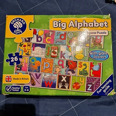 £3.99 • Buy Big Alphabet Jigsaw - Educational Game By Orchard Toys Age 3+