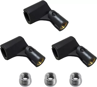 AMC4141 Soft Microphone Clip Holder With Adapter (3 Pack) • $14.42