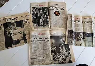Vintage Newspapers - Boulder Daily Camera - Sports - 1980/1985 - Set Of 4  • £9.64