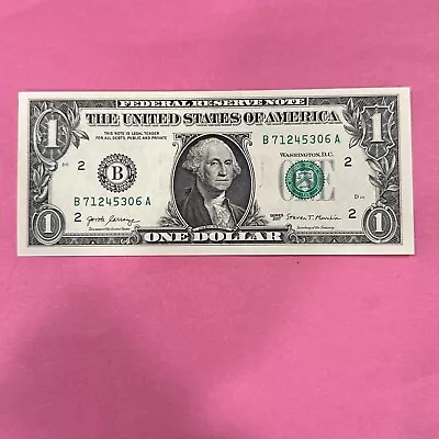 $1 One Dollar Bill Broken Ladder Note Fancy Serial Number - Complete 0 Through 7 • $20