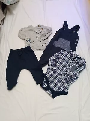 Baby Boys 3-6 Months 4 Piece Clothes Bundle • £4.99