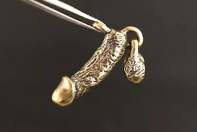 £11.99 • Buy Asian Old Japanese Cast Penis Bronze Statue Fengshui Penis Ornament Netsuke