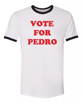 Vote For Pedro Funny Napoleon Dynamite Men's Ringer Tee Shirt • $12.95