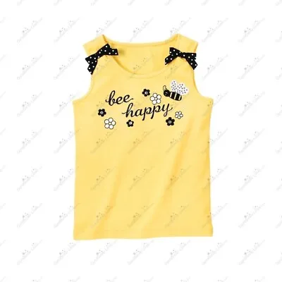 $26.99 • Buy Nwt Gymboree Bee Chic Bee Happy Gem Bow Tank Top Size 6 Rare