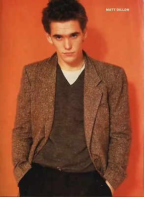 Matt Dillon - Matthew Reed - 11  X 8  Teen Magazine Pinup Mini-Poster Clipping • $6.51