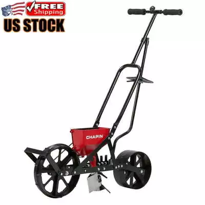 Precision Push Garden Seeder Seed Rust-Resistant Zinc Plow Blade Steel Frame New • $143.51