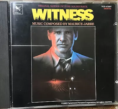 Witness(1985)maurice Jarrevarese Sarabandecd.original Soundtrack. • £3.99