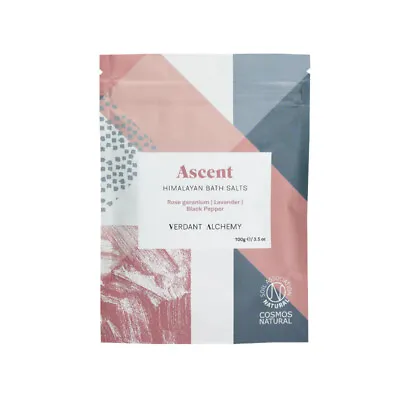 Ascent Pink Himalayan Bath Salts 500 GRAM BAGS HANDMADE BY VERDANT ALCHEMY  • £19.46