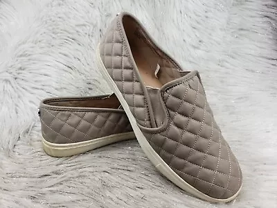 MOSSIMO Taupe Quilted Casual Slip On Shoes Size 10 • $19.99