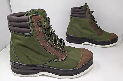 Orvis Green Clearwater Wading Fly Fishing Boots Felt Sole 2676 Men's Size 13 • $49.99