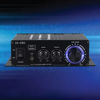 AK-280 Digital Amplifiers 40W+40W Mini Audio Amplifier Dual Channel Music Player • $23.59