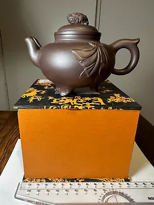 Chinese Zisha (purple Sand) Beast Yixing Teapot Replica • $103