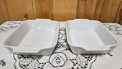 Vintage Stoneware Japan Set Of 2 Mini Casserole Dishes Ovenproof Speckled • $12.90