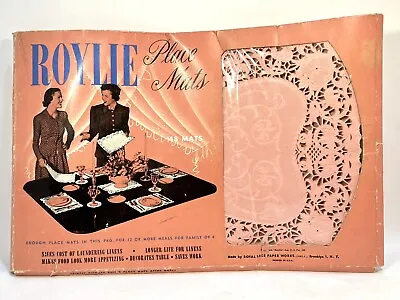 Vintage Roylie Place Mats Pink Around 30 Royal Lace Paper Works  • $29.70