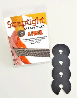 STRAPTIGHT Guitar Strap Locks USA Made Satriani Fits Fender Gibson Ibanez & More • $11.99