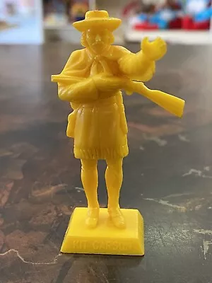 Vintage 1955 Marx Famous American Hero's Kit Carson Mini Statue Yellow • $16.95