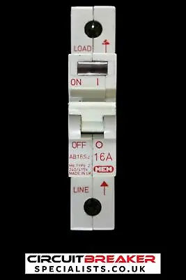 Mem 16 Amp Type 2 M6 Mcb Circuit Breaker Ab16s2 • £5.28