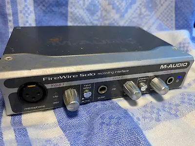 M-AUDIO FireWire Solo Recording Interface - AU02-063A3 - Unit Only - Untested • £15.50