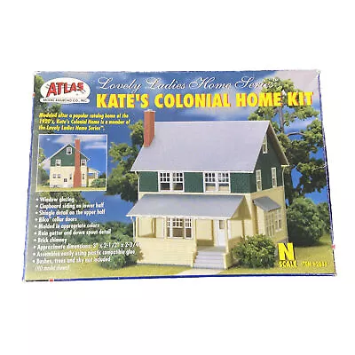 Atlas N Scale Model Railroad Building Kit Kate's Colonial Home/House • $26.24