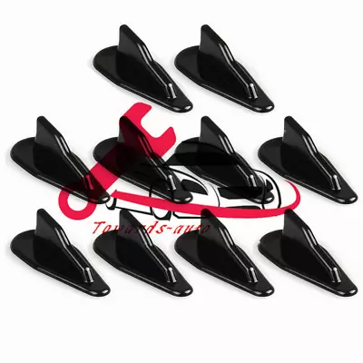 $18.88 • Buy 10 Pcs Universal EVO-Style ABS Roof Shark Fins Spoiler Wing Kit Vortex Generator