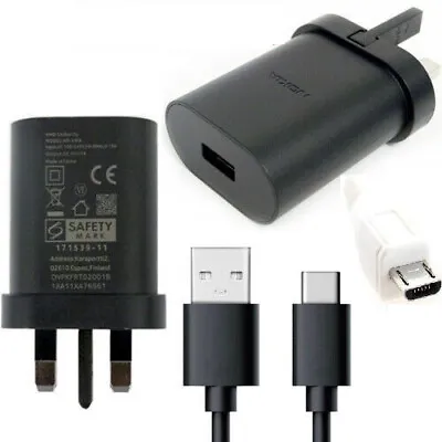 Fits Samsung Mains 3 Pin Wall Plug Charger GENUINE For Galaxy ACE J3 2016 J5  • £3.99