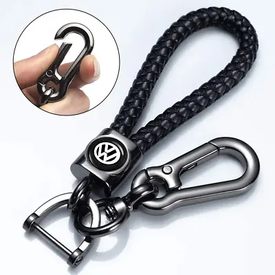 $18.75 • Buy Genuine Leather Car Logo Volkswagen Keychain Tiguan,Touareg,T‑Roc,T‑Cross