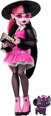 Draculaura Doll W/ Pet Bat-Cat Count Fabulous & Accessories Backpack Spell Book • $33.47