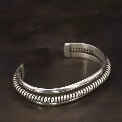 VTG Sterling Silver - NAVAJO TAHE Coil Wrapped 6  Cuff Bracelet - 32g • $2.99