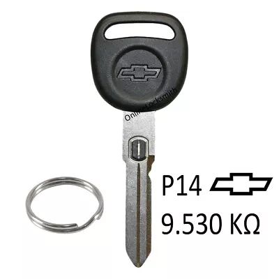 New Ignition VATS Key P14 Chevrolet Corvette 91-04 Resistor Key #14 598524 B82 • $28.56