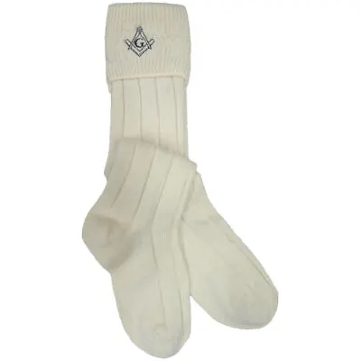 W. Brewin Mens Kilt Hose Socks With Masonic Symbol • $15.96