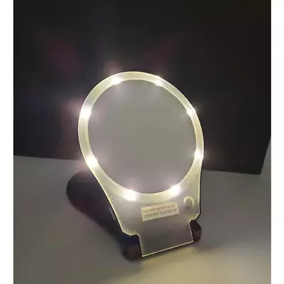 Floxlight 10X Magnifying Mirror Tabletop LED Lighted Travel & Home 9  Folds Up • $29.99