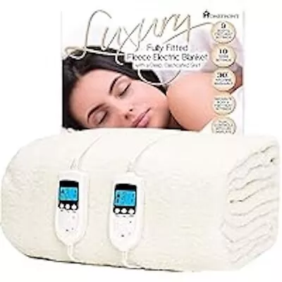 Homefront Electric Blanket King Size Dual Control Fleece Machine Washable • £39.99