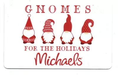 Michaels Gnomes For The Holidays Gift Card No $ Value Collectible • $3.49