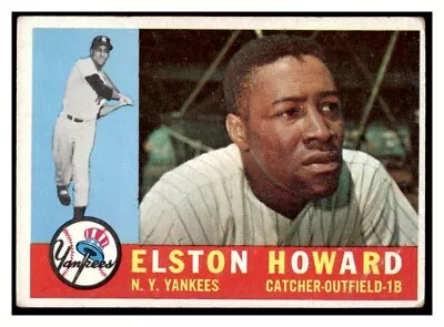 1960 Topps 65 Elston Howard New York Yankees MLB Baseball Card HOF • $3.99