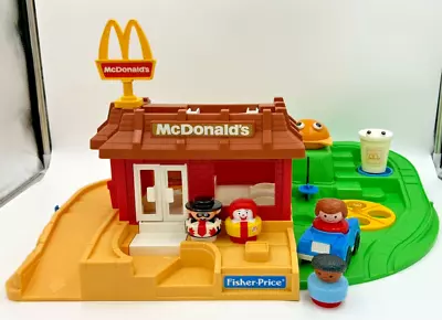 Vintage Fisher Price Little People McDonalds Play Set Nearly Complete Pre-owned • $165