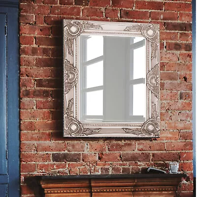 Haysville Antique CHAMPAGNE Ornate Rectangle Vintage Wall Mirror 42cm X 52cm • £38