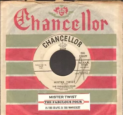$21 • Buy Fabulous Four - Mister Twist Chancellor 1062 Promo Vinyl 45 Rpm Record
