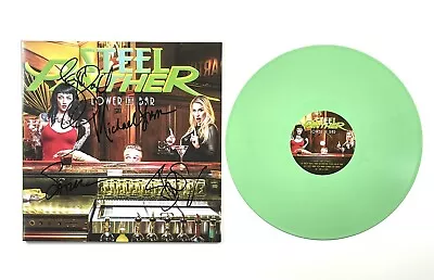 Steel Panther Band Signed Lower The Bar Limited Edition Green Vinyl Record JSA • $299.99