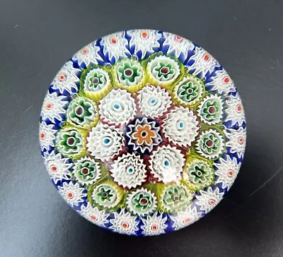 Vintage Signed Murano Glass Millefiori Paperweight • £19.99