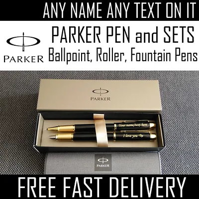 £13.99 • Buy Personalised Engraved Parker Jotter IM Urban Ballpoint Pens, Pen, Set Gift IDEA
