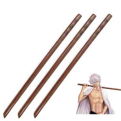 UK Seller Anime Gintama Sakata Gintoki Sword Wooden Cosplay Prop Dongyehu Weapon • £27.99