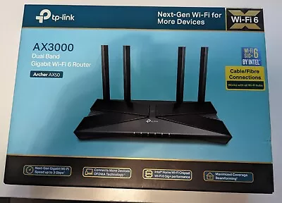 £24 • Buy TP-LINK Archer AX50 AX3000 Dual-Band Wi-Fi 6 Router