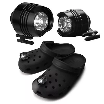 2Pcs For Croc Shoes Lights Camping Headlights Charms Clog Sandals Shoes Lamp AU • $16.05