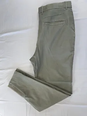 Zanerobe Tapered Elastic Cuff Jogger Style Chino Pants. Washed Olive Men's 34. • $22.99