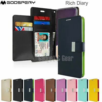 $11.99 • Buy For IPhone 7 8 Plus X XS Max XR 13 Pro Goospery Wallet Leather Flip Case Cover