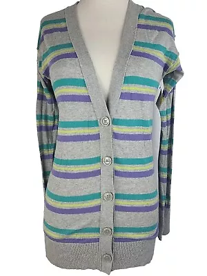 Mossimo Women's Gray Striped Cardigan Size XS • $9.49