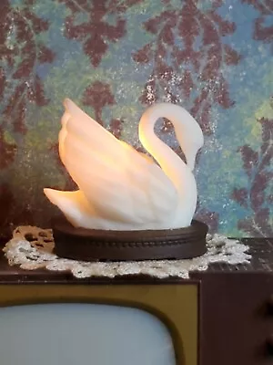 $17.95 • Buy Miniature Swan TV / Night Light, 1950s Style, 12v, 1:12 Scale, Replaceable Bulb.