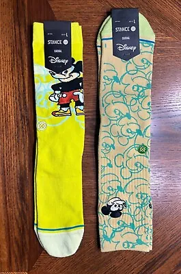 Stance X Disney Dillon Froelich Mickey Mouse Socks Large Men's 9-13 • $14