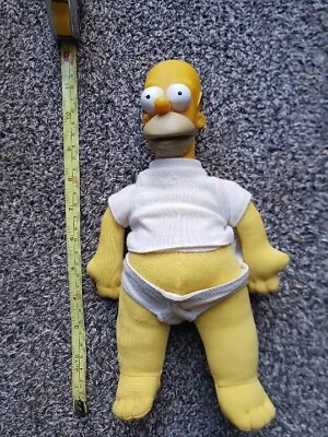 Homer Simpson 1997 Vivid Imaginations Soft Toy • £6