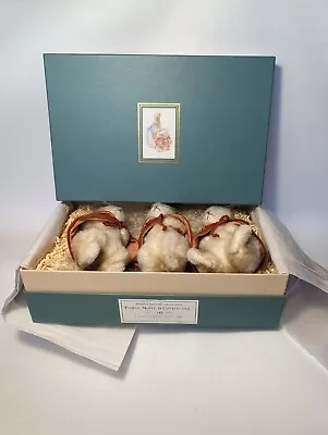 R. John Wright Dolls Flopsy Mopsy CottonTail 147/500 Vintage 2004 Beatrix Potter • $825